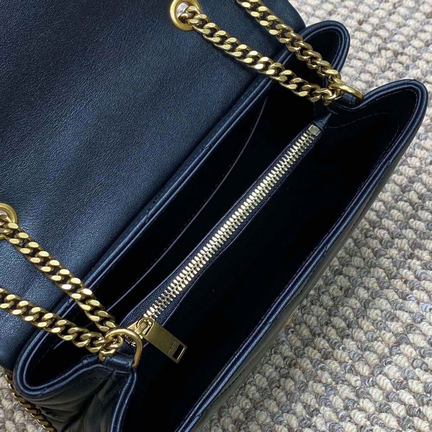 Saint Laurent Loulou Shoulder Bag   25x17x9cm - DopestKickz