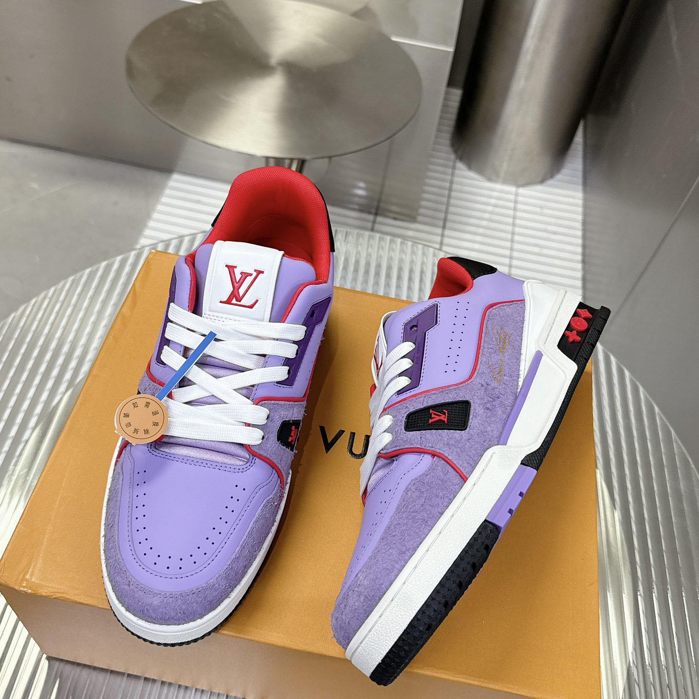 Louis Vuitton LV Trainer Sneaker   - DopestKickz
