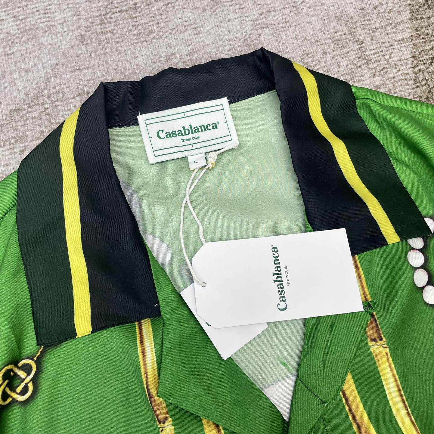 Casablanca La Boite A Bijoux Silk Shirt    CA3491 - DopestKickz