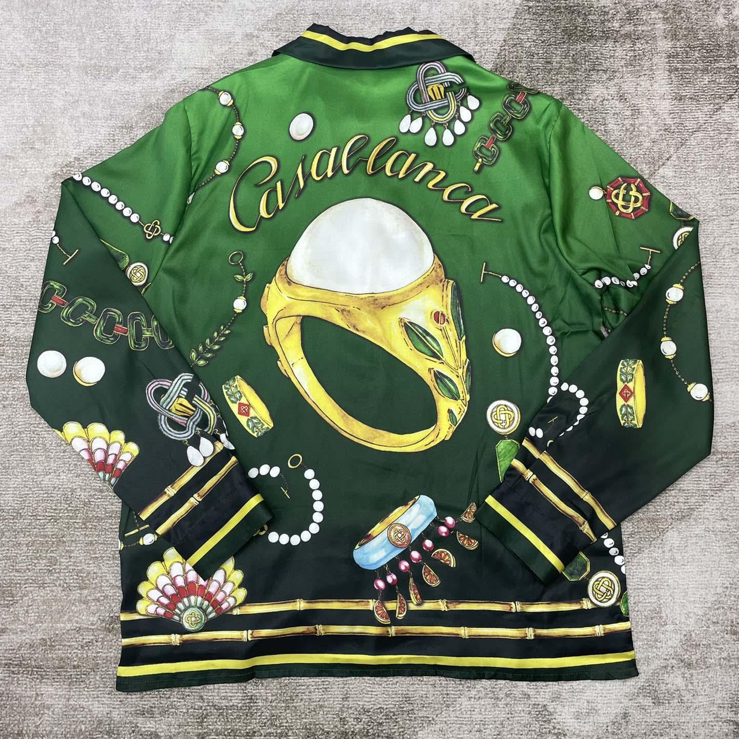 Casablanca La Boite A Bijoux Silk Shirt    CA3491 - DopestKickz