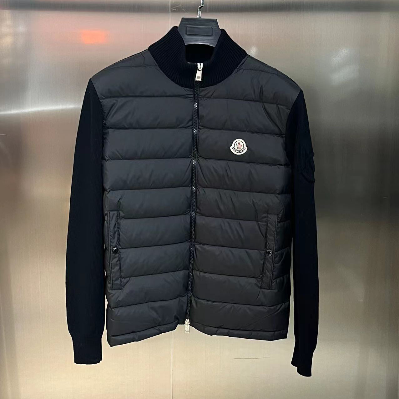 Moncler Down Puffer Cardigan - DopestKickz
