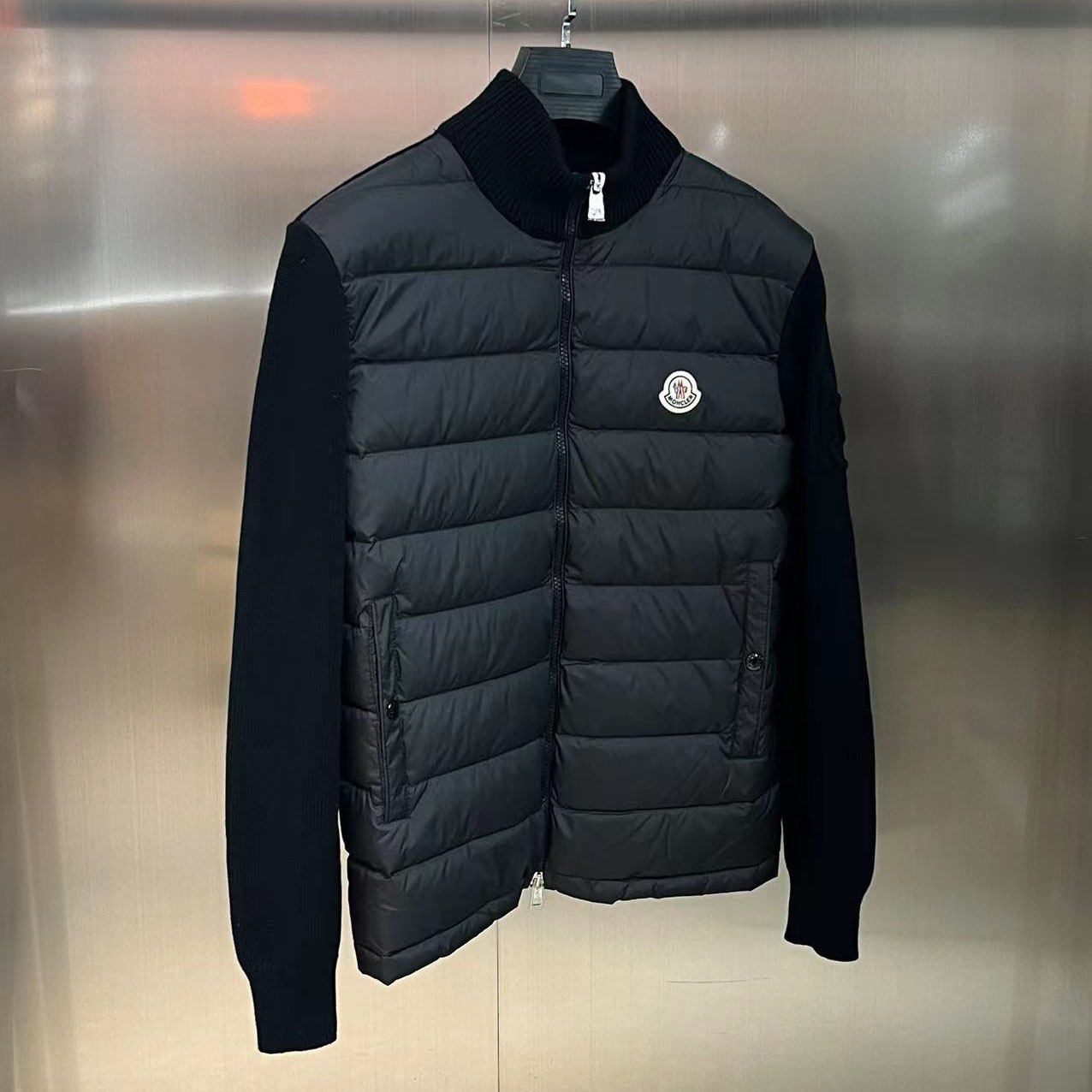 Moncler Down Puffer Cardigan - DopestKickz