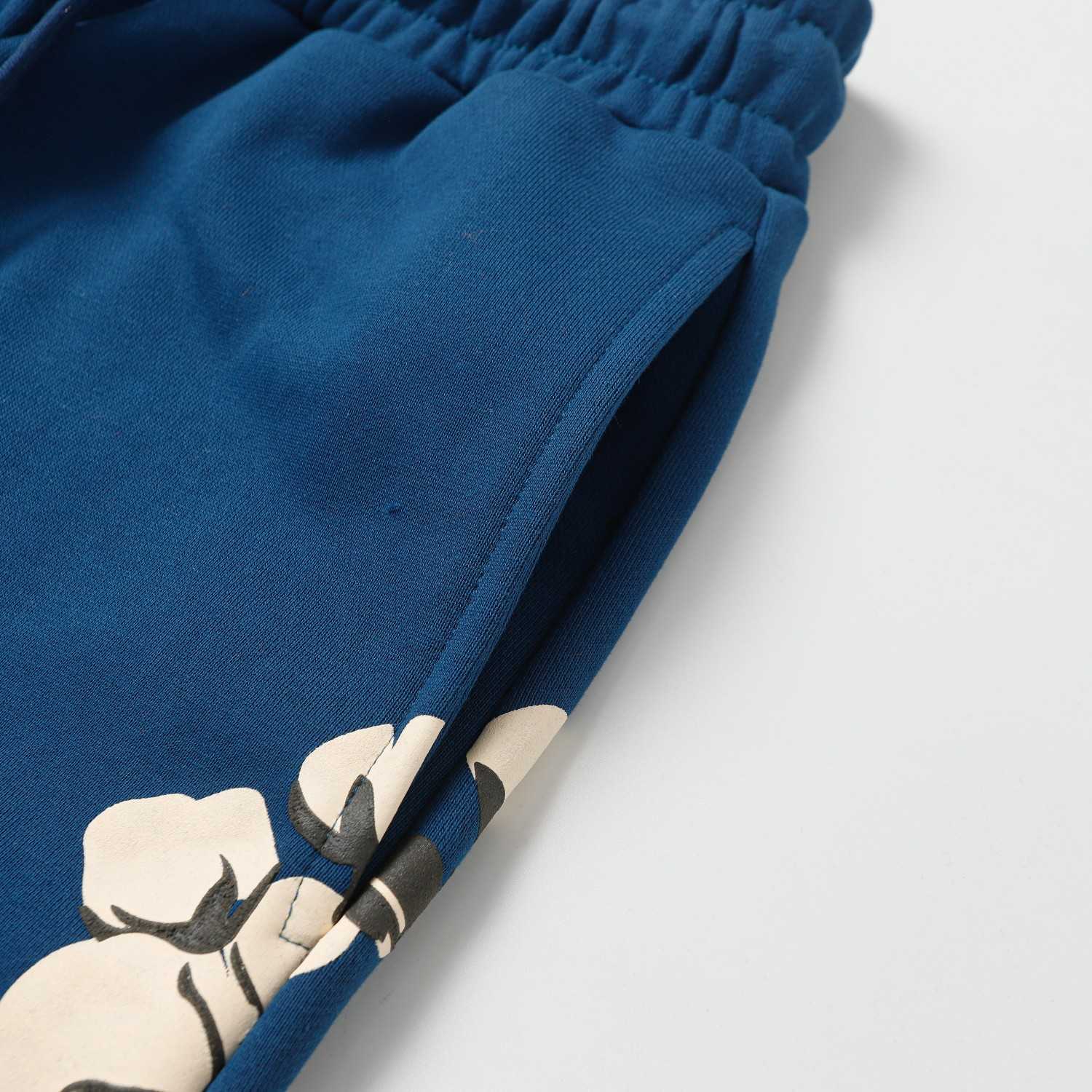 Denim Tears Cactus Tears Wreath Sweatpants Blue - DopestKickz