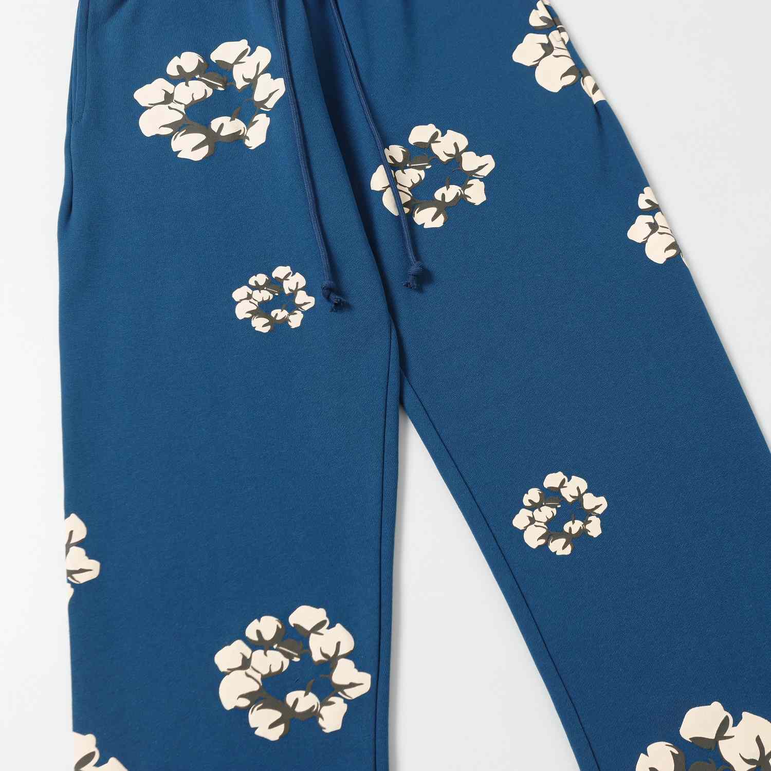 Denim Tears Cactus Tears Wreath Sweatpants Blue - DopestKickz
