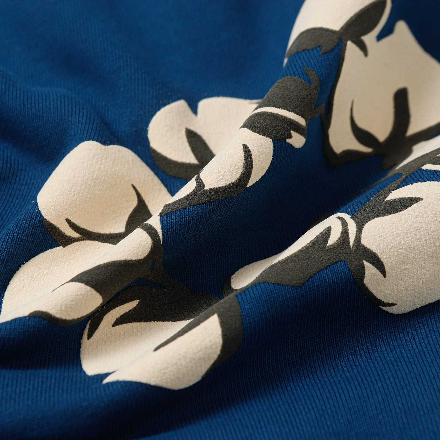 Denim Tears Cactus Tears Wreath Hoodie Blue - DopestKickz