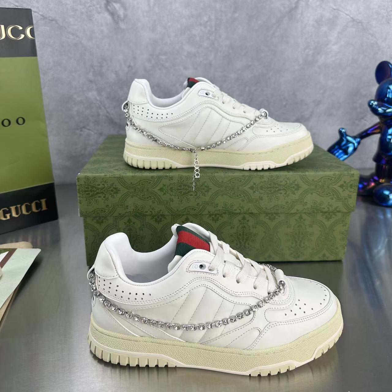 Gucci Women's Gucci Re-Web Sneaker - DopestKickz