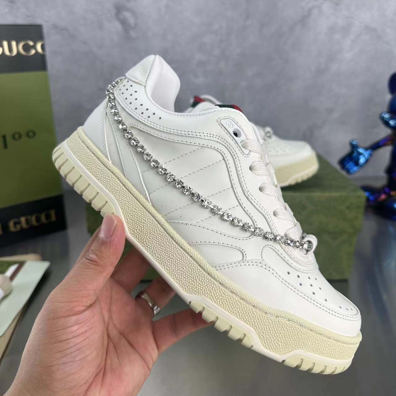 Gucci Women's Gucci Re-Web Sneaker - DopestKickz