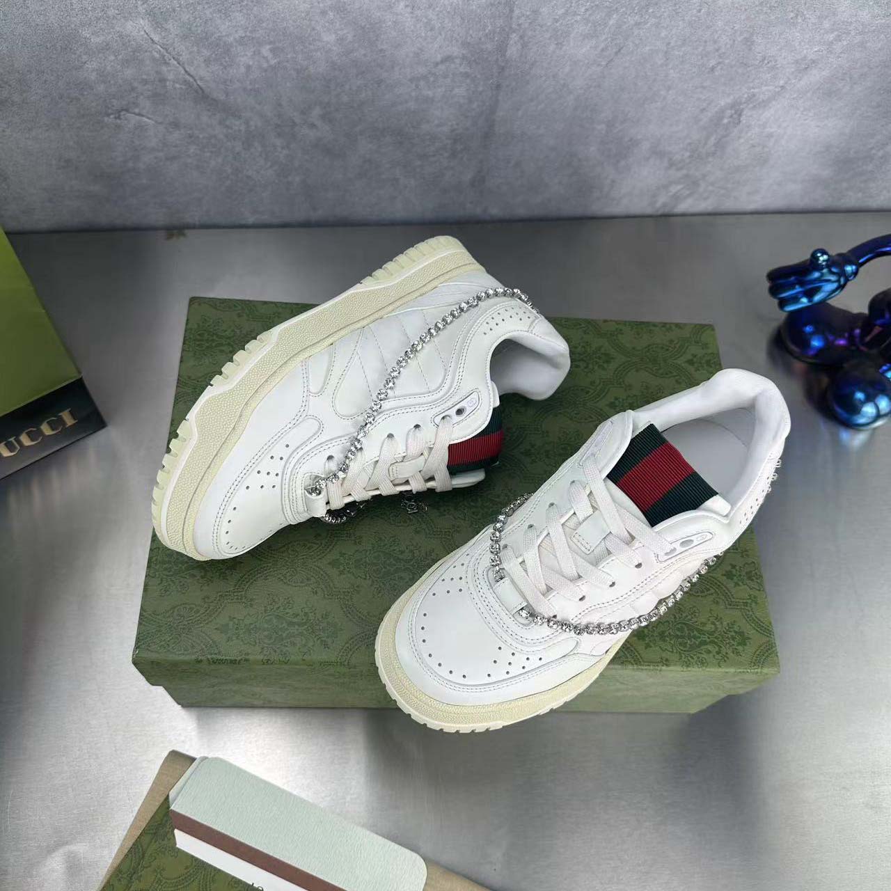 Gucci Women's Gucci Re-Web Sneaker - DopestKickz