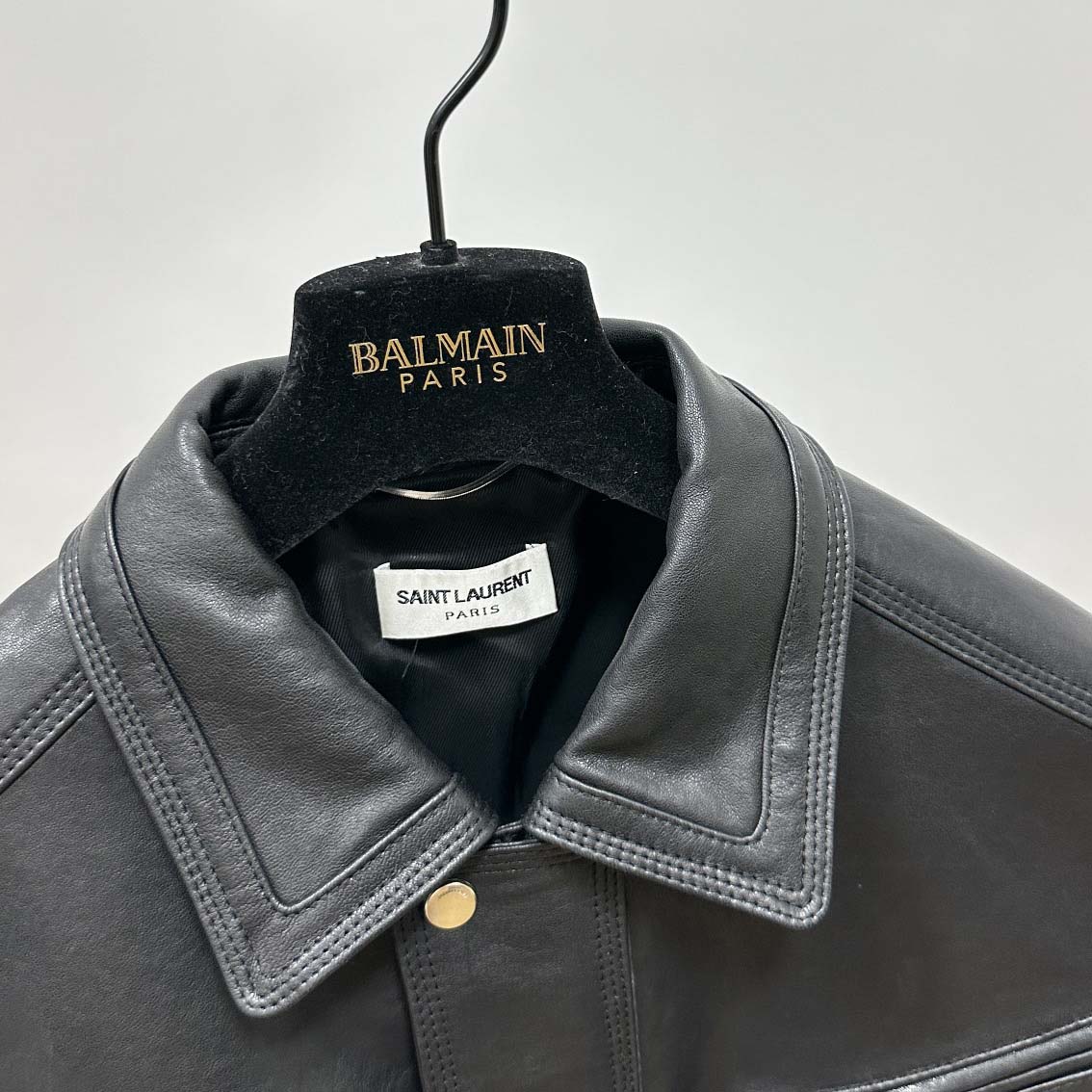 Saint Laurent Leather Jacket - DopestKickz