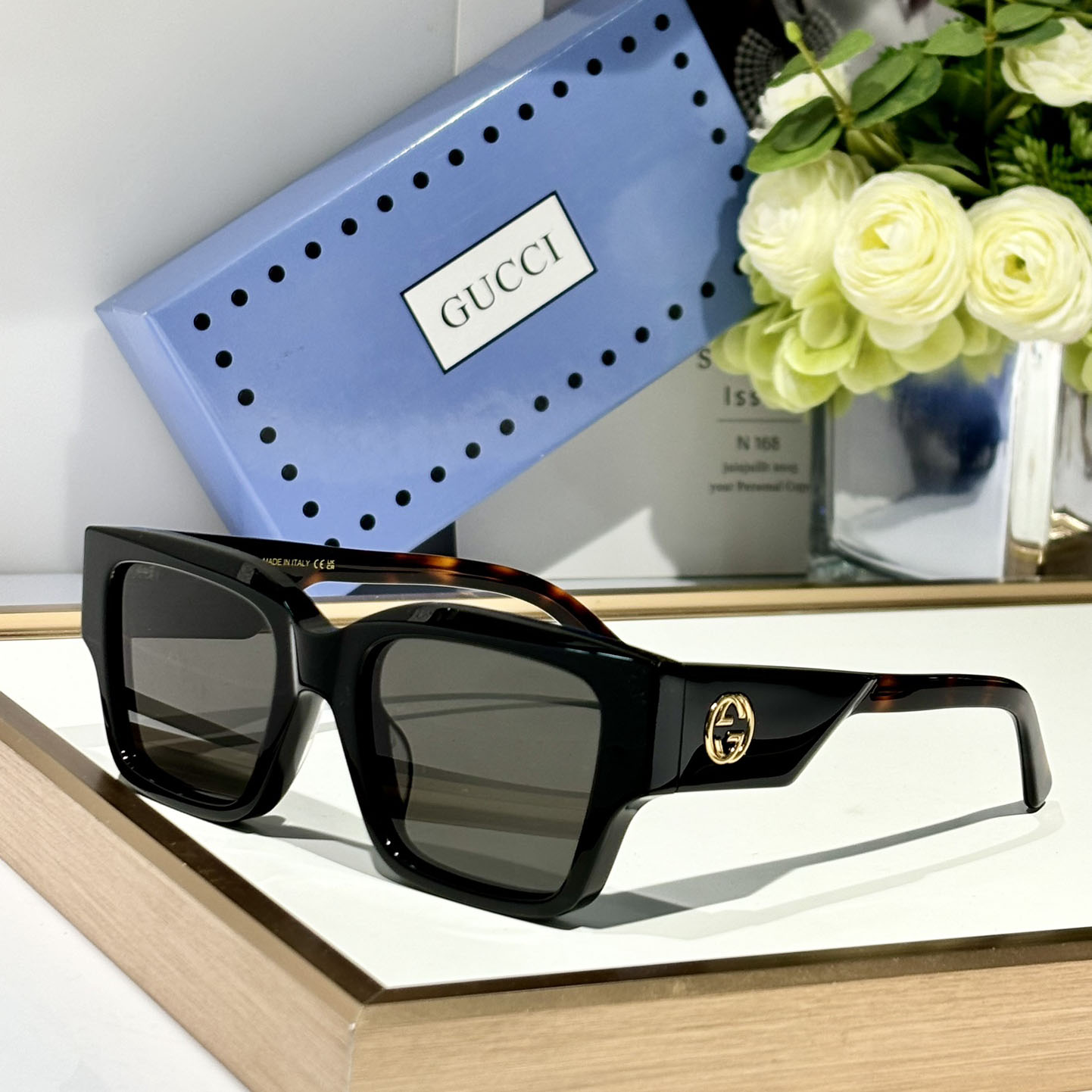Gucci Square Frame Sunglasses    GG1663S - DopestKickz