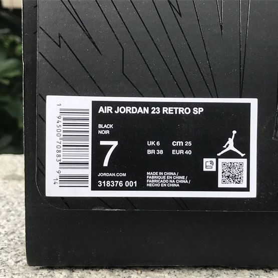 Jordan Air Jordan 23 Black Stealth Sneaker    318376-001  - DopestKickz