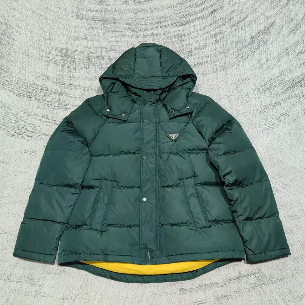 Prada Cropped Re-Nylon Down Jacket - DopestKickz