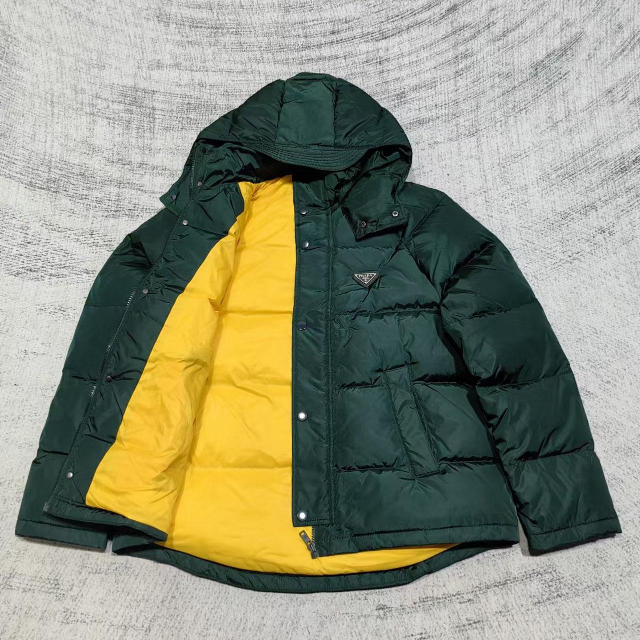 Prada Cropped Re-Nylon Down Jacket - DopestKickz