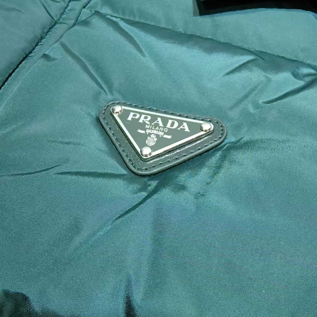 Prada Cropped Re-Nylon Down Jacket - DopestKickz
