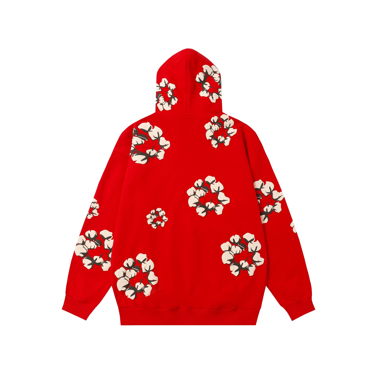 Denim Tears Cactus Tears Wreath Hoodie Red - DopestKickz