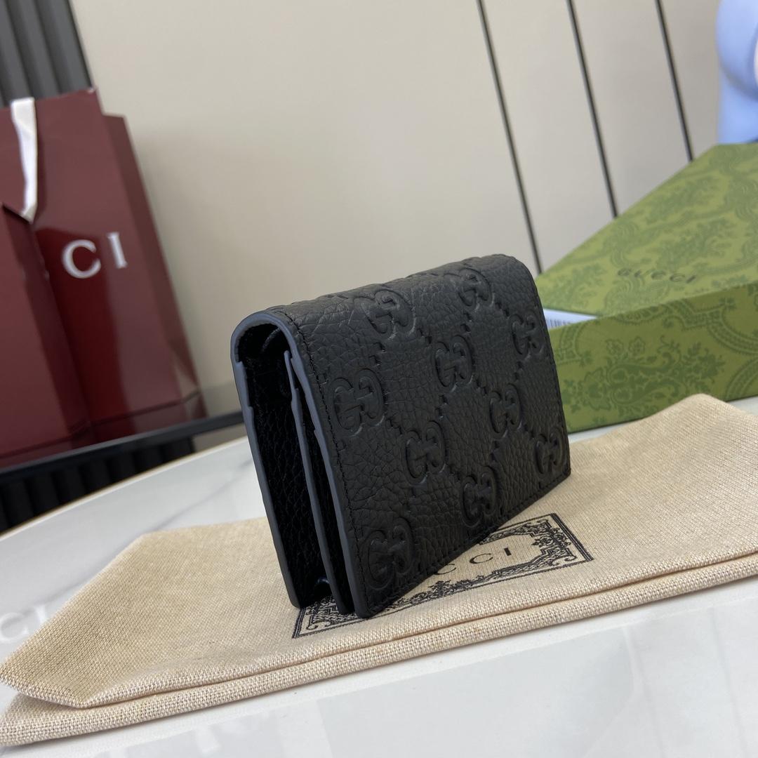 Gucci GG Emblem Mini Wallet - DopestKickz