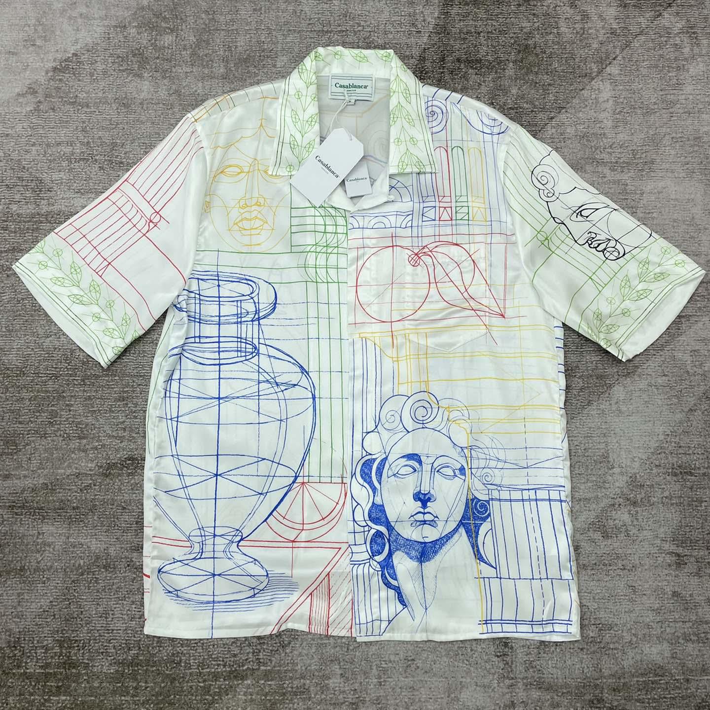 Casablanca Silk Cuban Shirt     CA3513 - DopestKickz