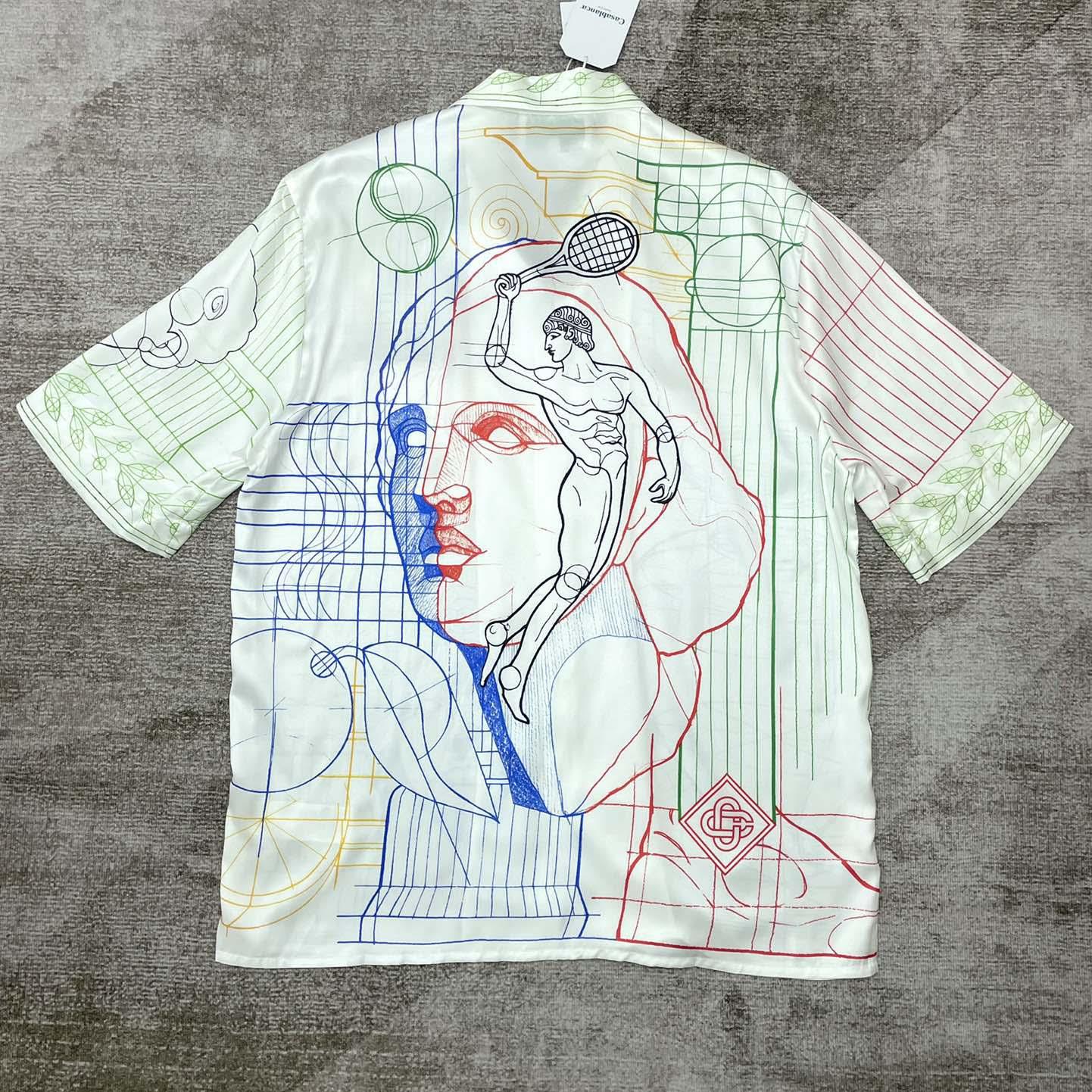 Casablanca Silk Cuban Shirt     CA3513 - DopestKickz