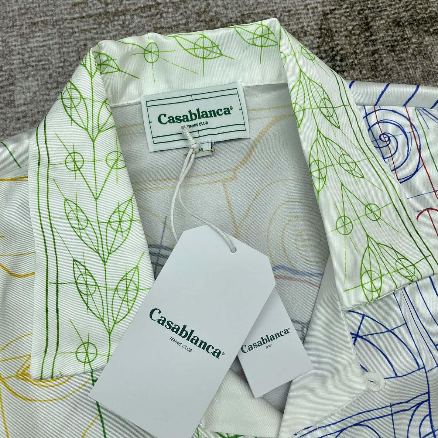 Casablanca Silk Cuban Shirt     CA3513 - DopestKickz