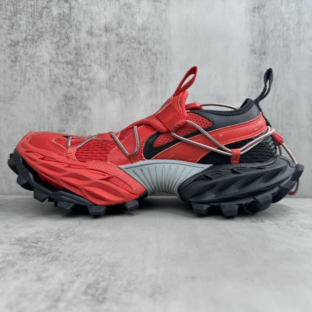 Balenciaga Hike Sneaker In Red And Black  - DopestKickz