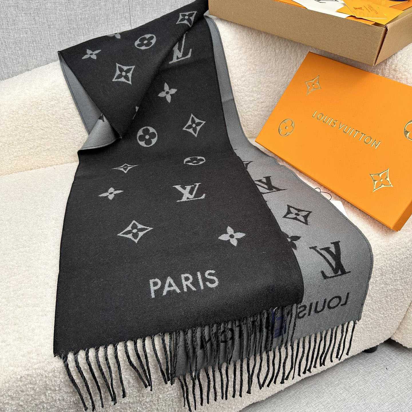 Louis Vuitton All About Monogram Scarf  M79225 - DopestKickz