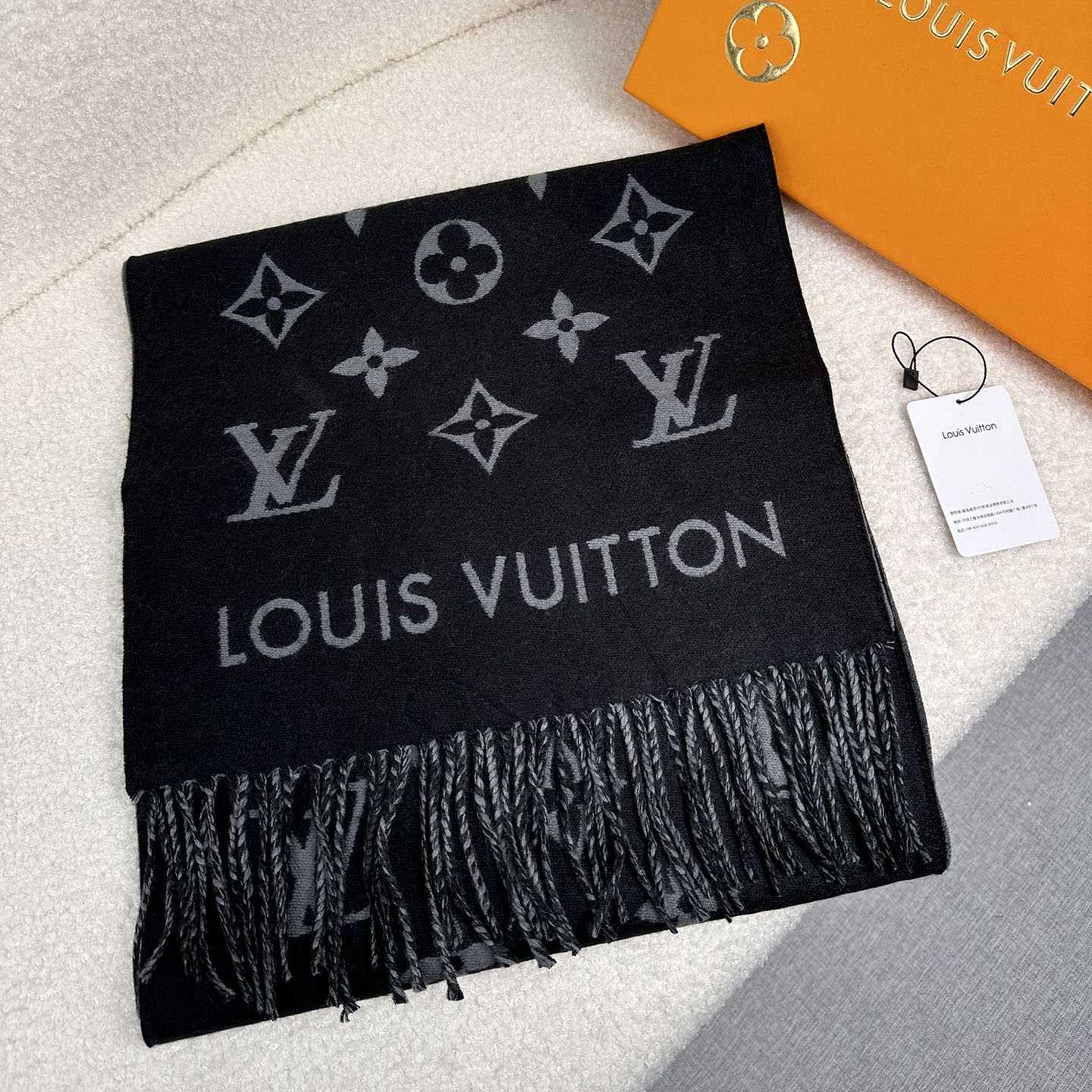 Louis Vuitton All About Monogram Scarf  M79225 - DopestKickz