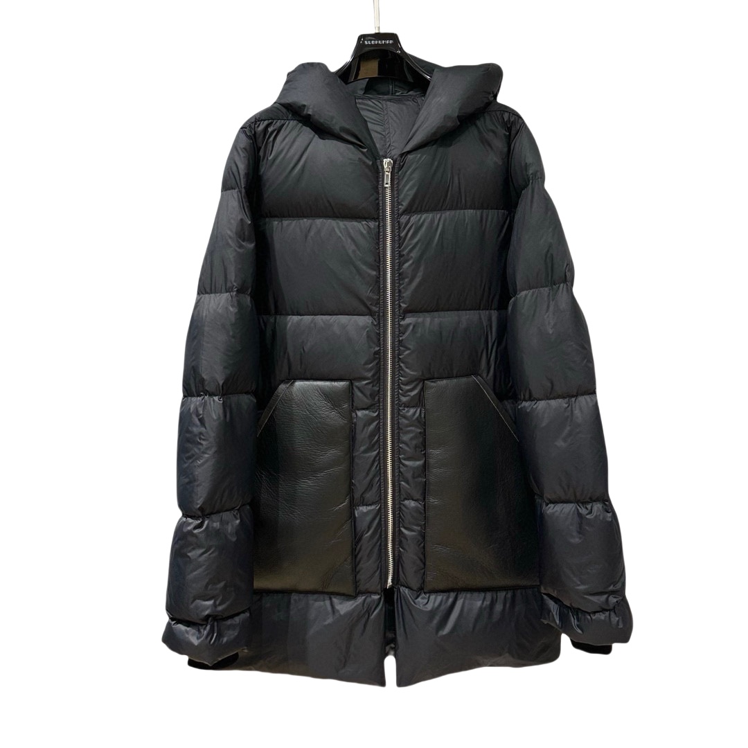 Rick Owens Hooded Duvet Jacket  - DopestKickz