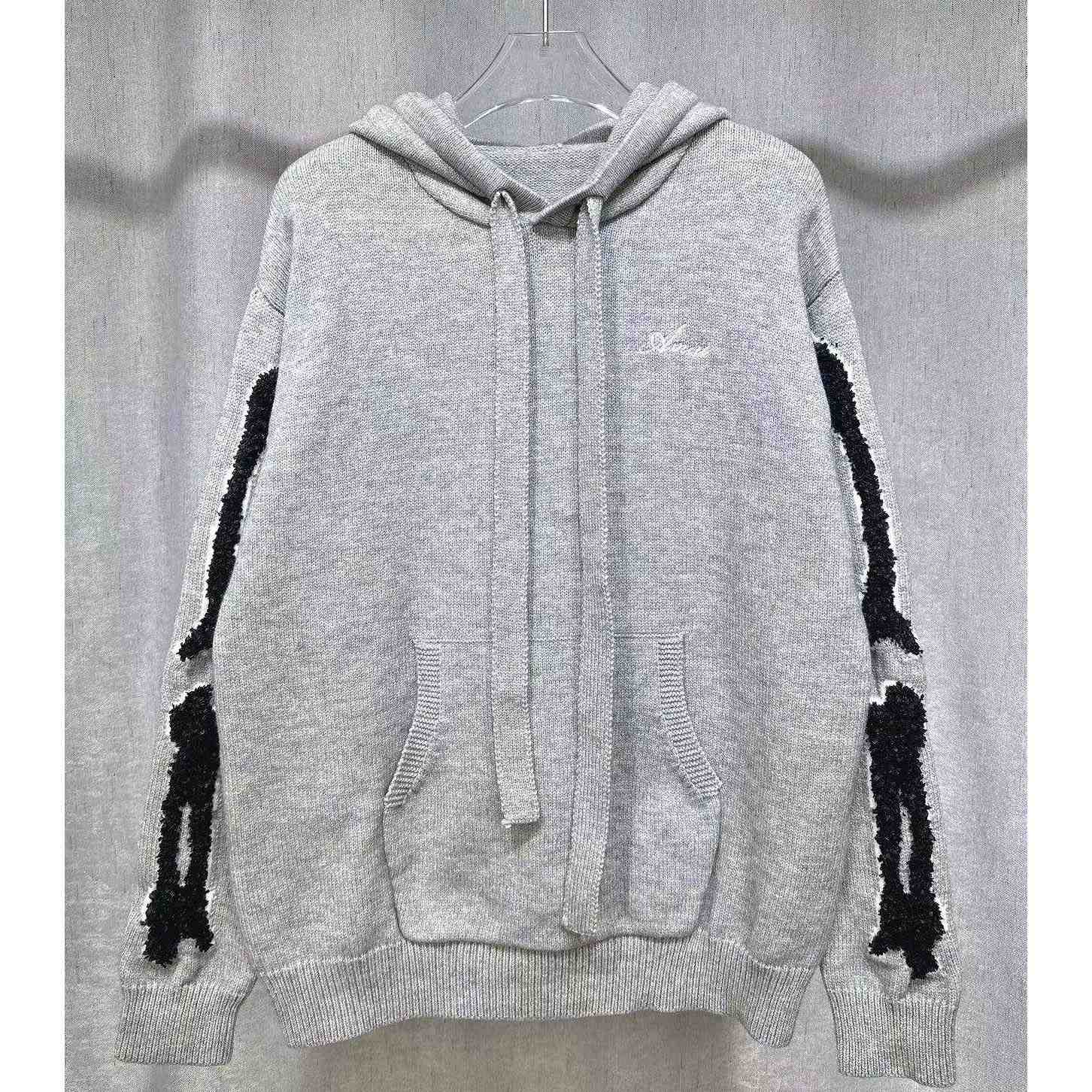 Amiri Bones Hoodie With Embroidered Logo - DopestKickz