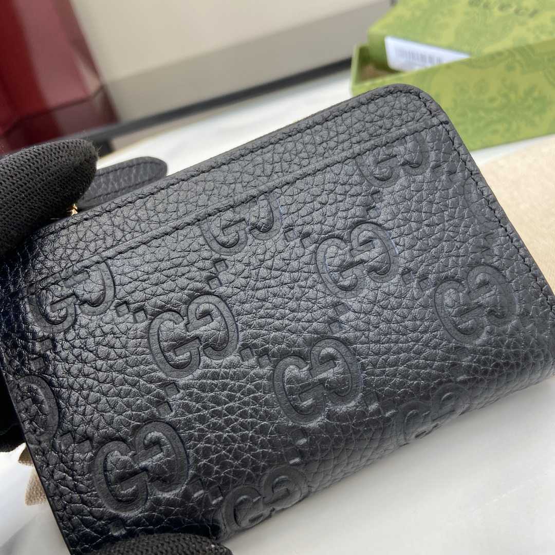 Gucci GG Emblem Zip Card Case  - DopestKickz