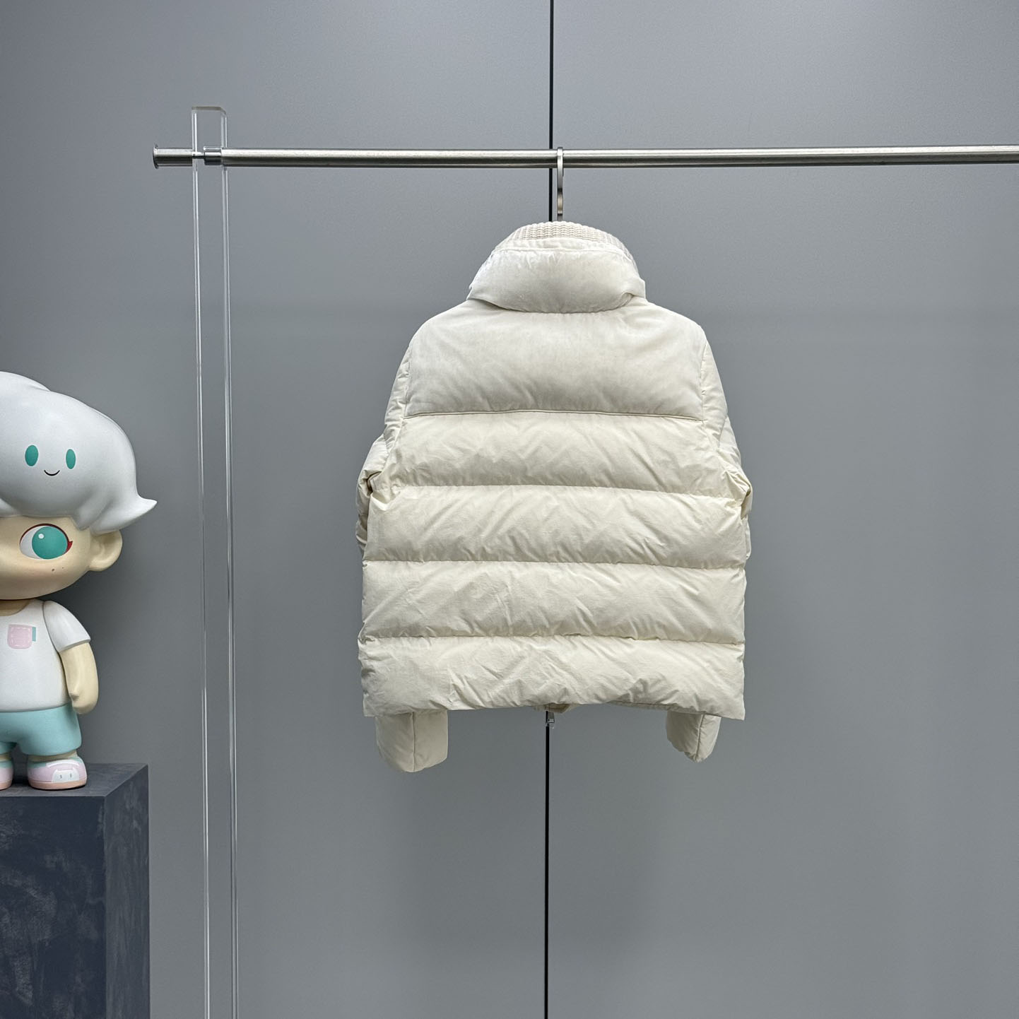 Moncler Auffrique  Velvet-trimmed Down Jacket - DopestKickz