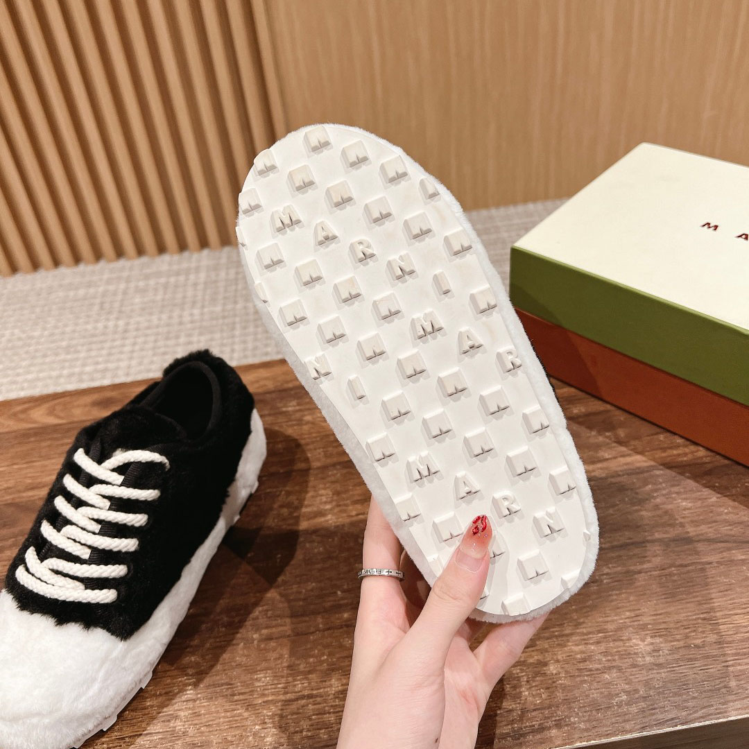 Marni Black Teddy Tennis Sneaker - DopestKickz