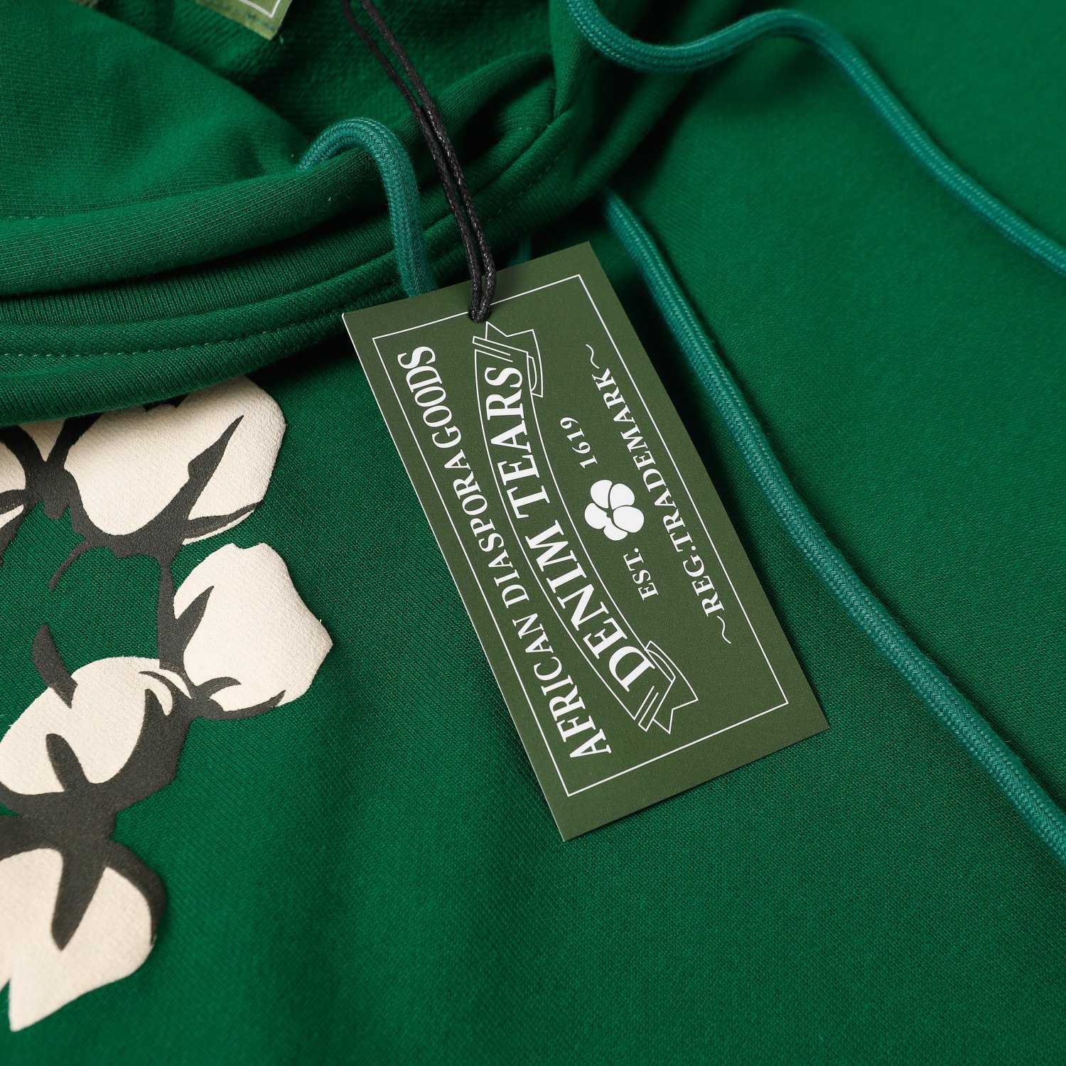 Denim Tears Cactus Tears Wreath Hoodie Green - DopestKickz