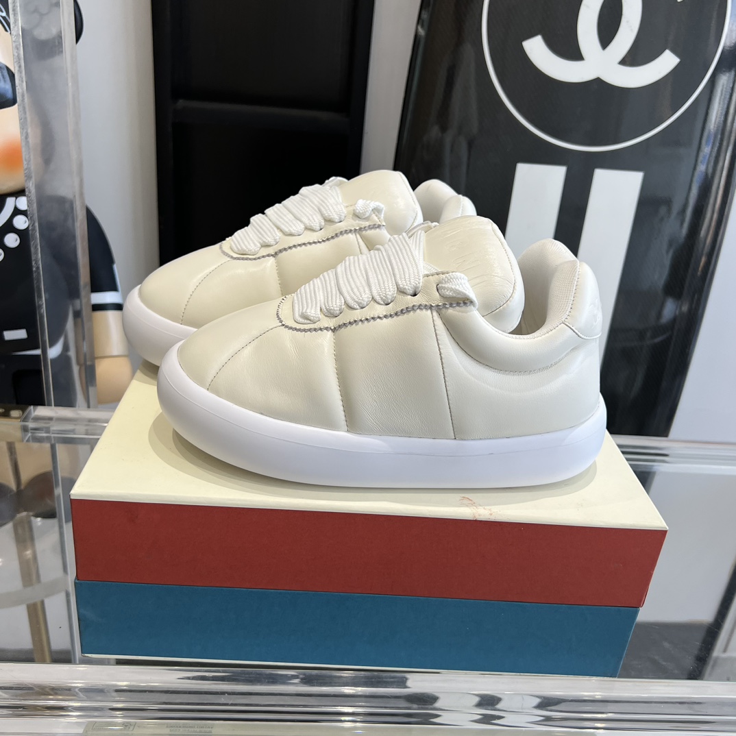 Marni White Leather Bigfoot 2.0 Sneaker - DopestKickz