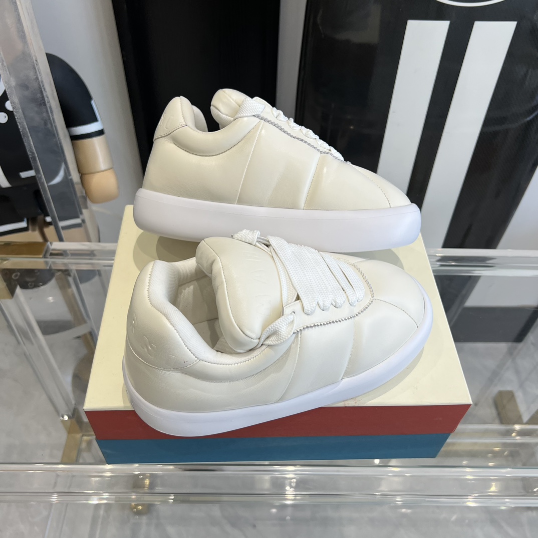 Marni White Leather Bigfoot 2.0 Sneaker - DopestKickz