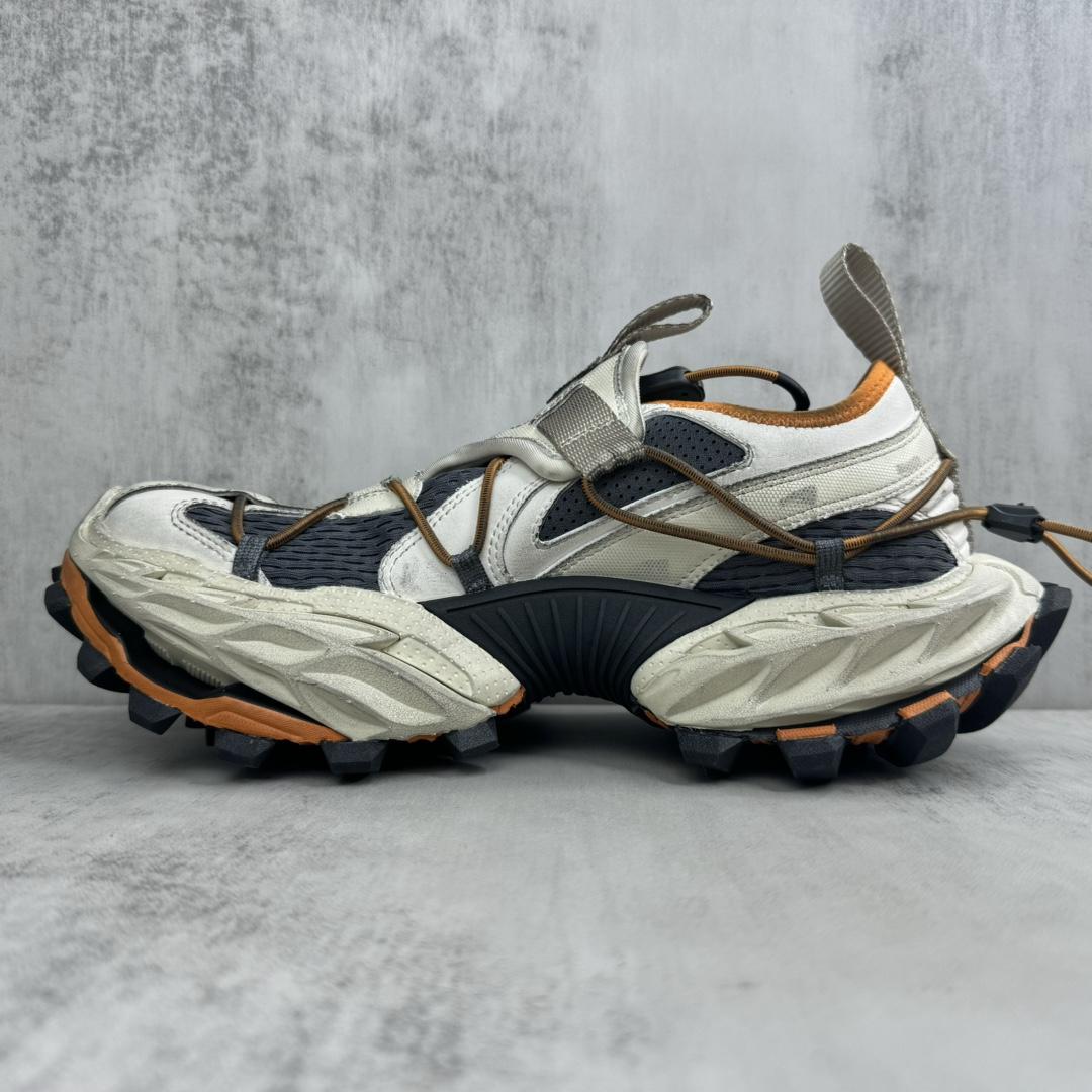 Balenciaga Hike Sneaker In Beige And Orange - DopestKickz