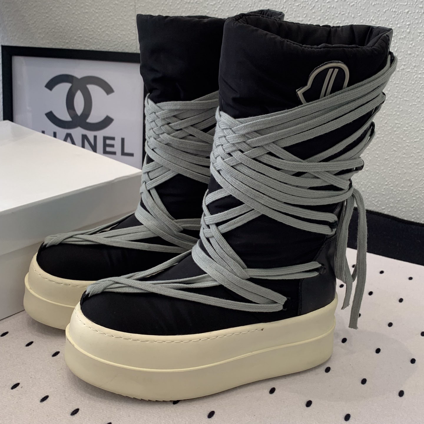 Moncler x Rick Owens Bigrocks Padded Boots - DopestKickz