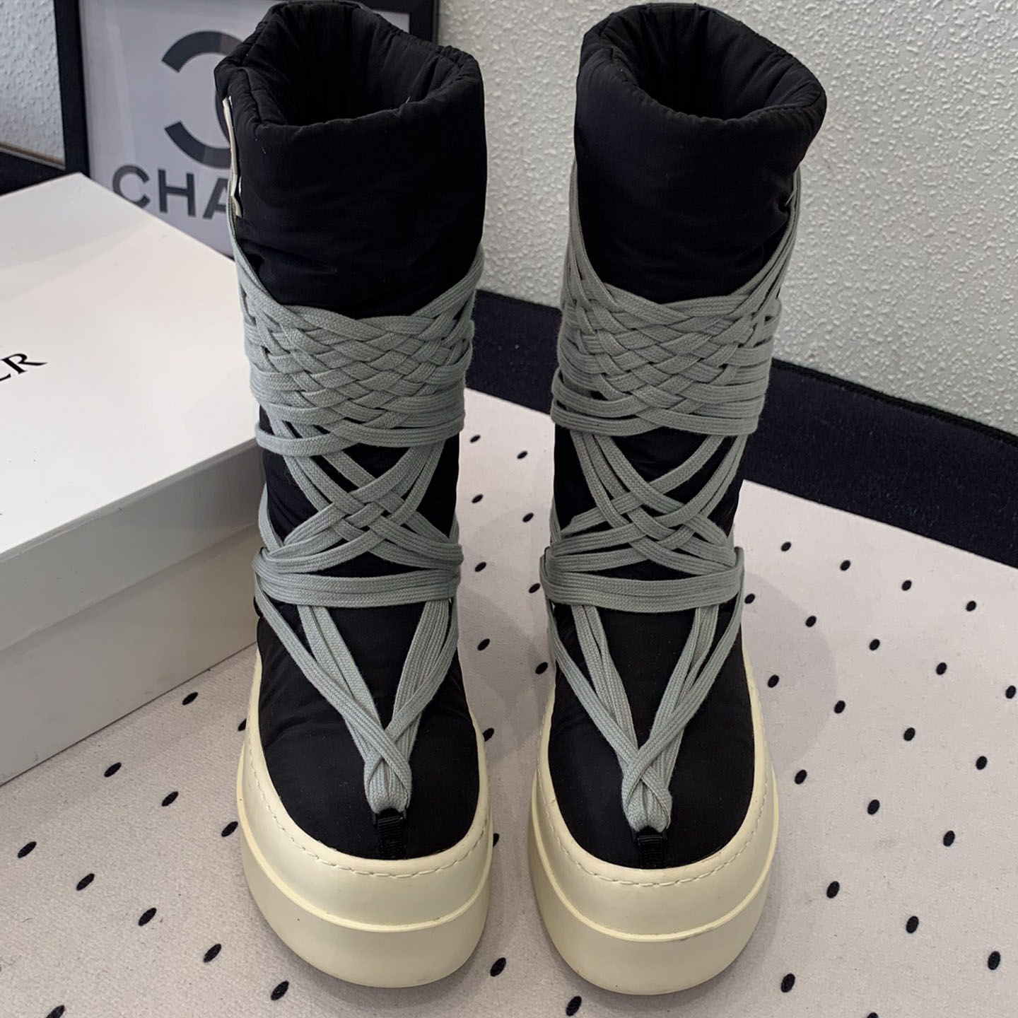 Moncler x Rick Owens Bigrocks Padded Boots - DopestKickz