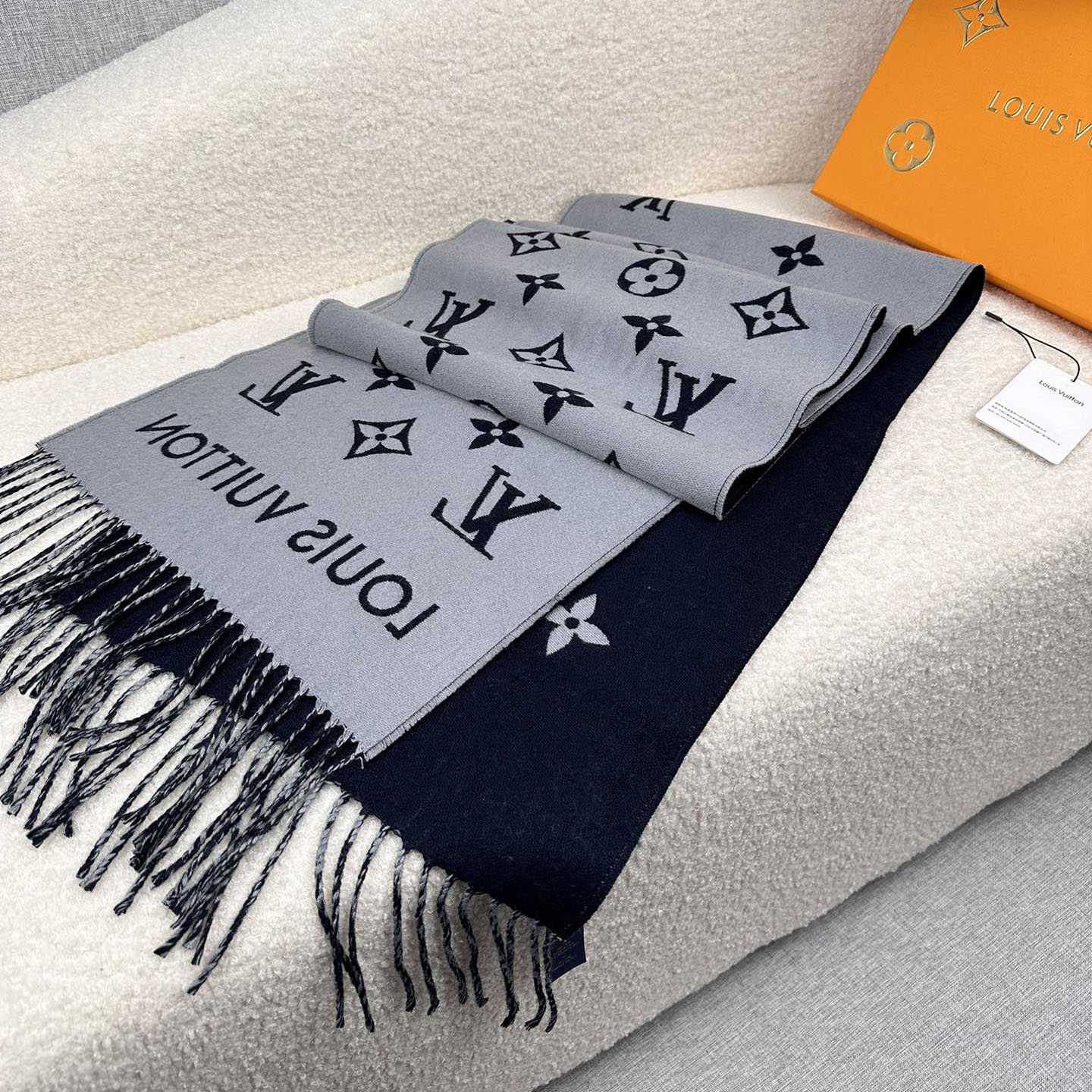 Louis Vuitton All About Monogram Scarf  M79130 - DopestKickz