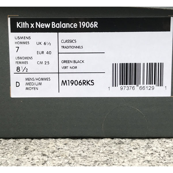 KITHx New Balance NB 1906R Sneakers      M1906RKS  - DopestKickz