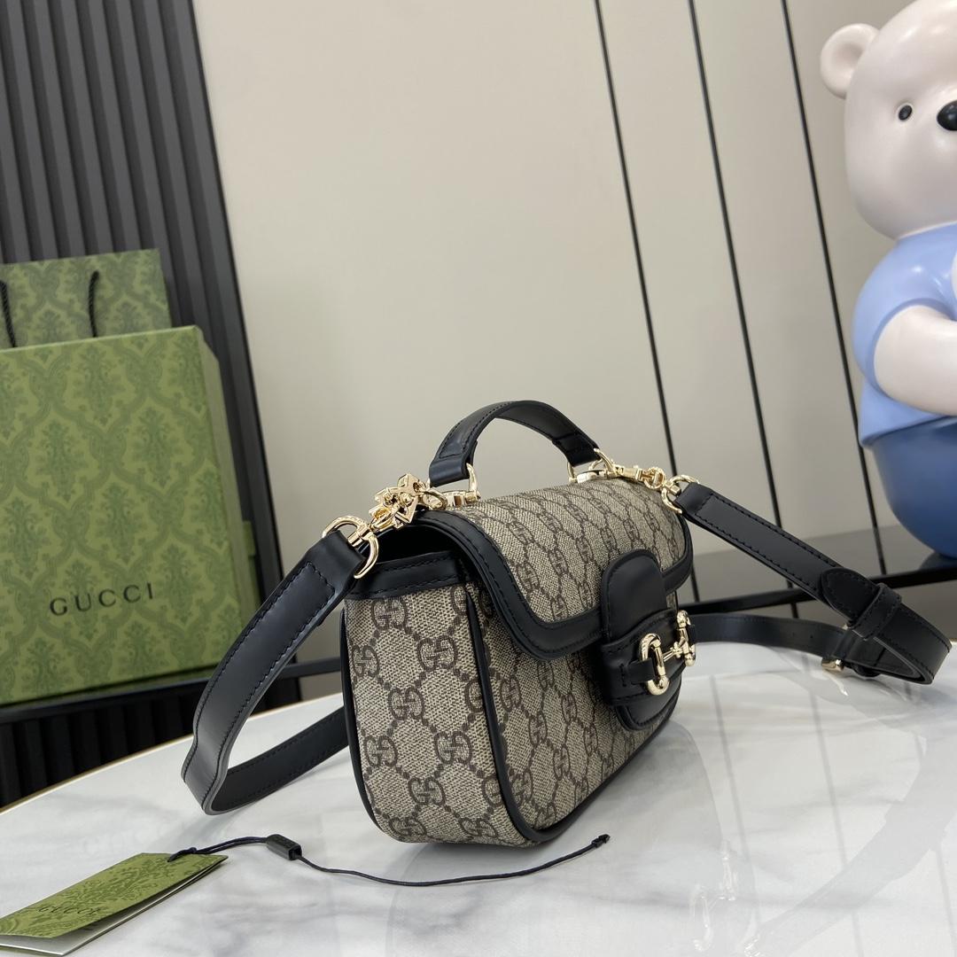 Gucci Horsebit 1955 Soft Small Top Handle Bag  - DopestKickz