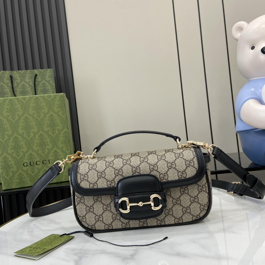 Gucci Horsebit 1955 Soft Small Top Handle Bag  - DopestKickz