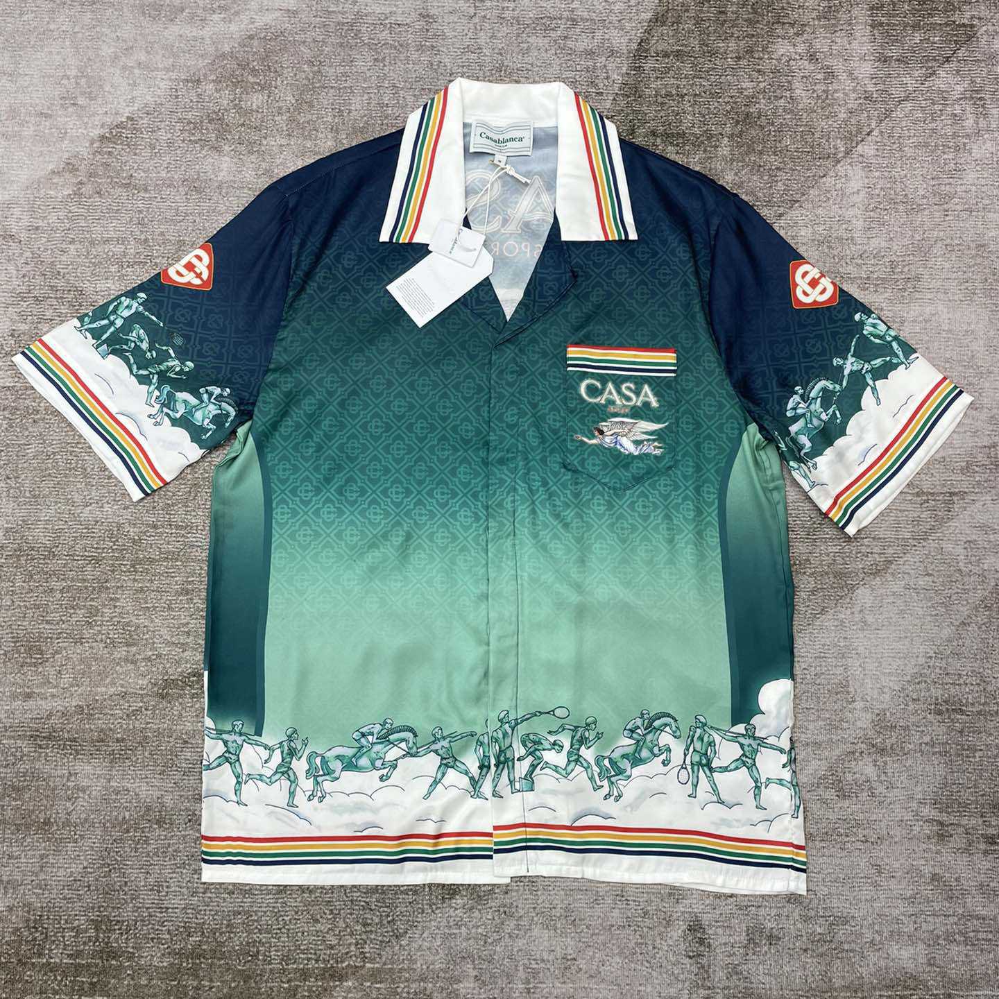 Casablanca Flying Angel Silk Shirt    CA3504 - DopestKickz