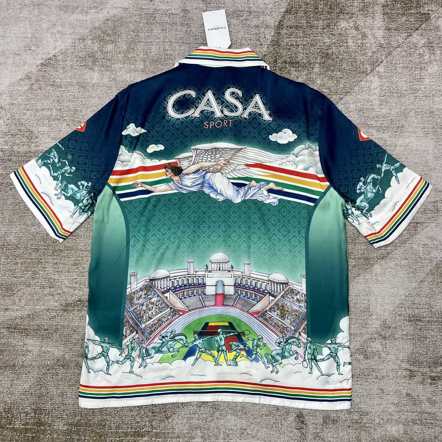 Casablanca Flying Angel Silk Shirt    CA3504 - DopestKickz