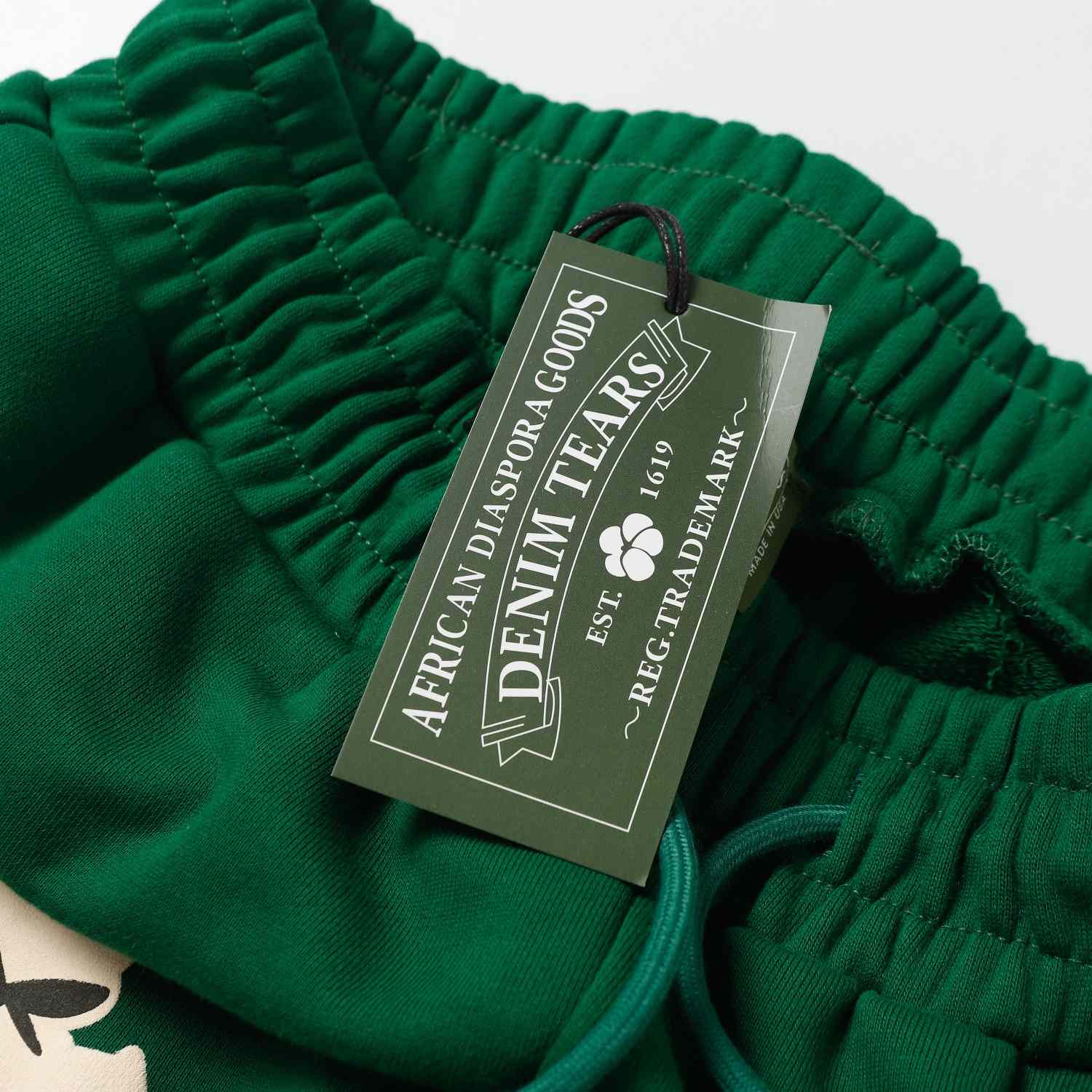 Denim Tears Cactus Tears Wreath Sweatpants Green - DopestKickz