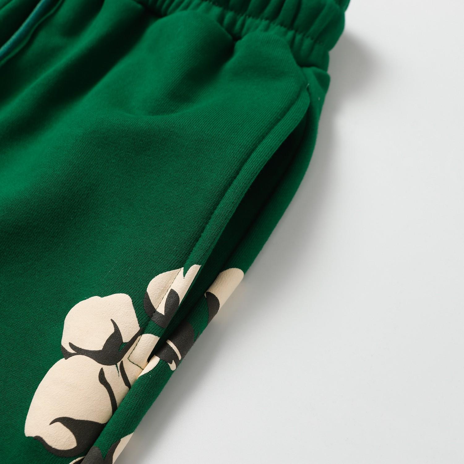 Denim Tears Cactus Tears Wreath Sweatpants Green - DopestKickz