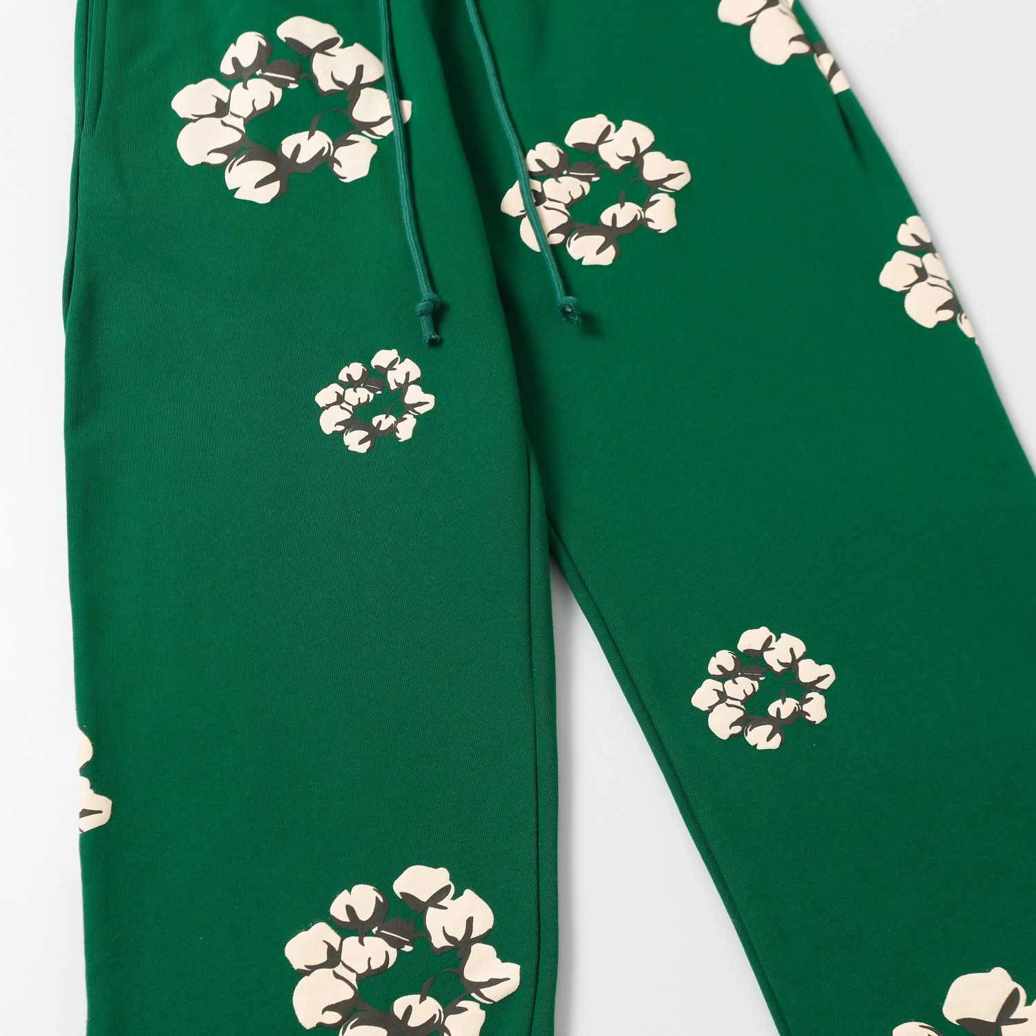 Denim Tears Cactus Tears Wreath Sweatpants Green - DopestKickz