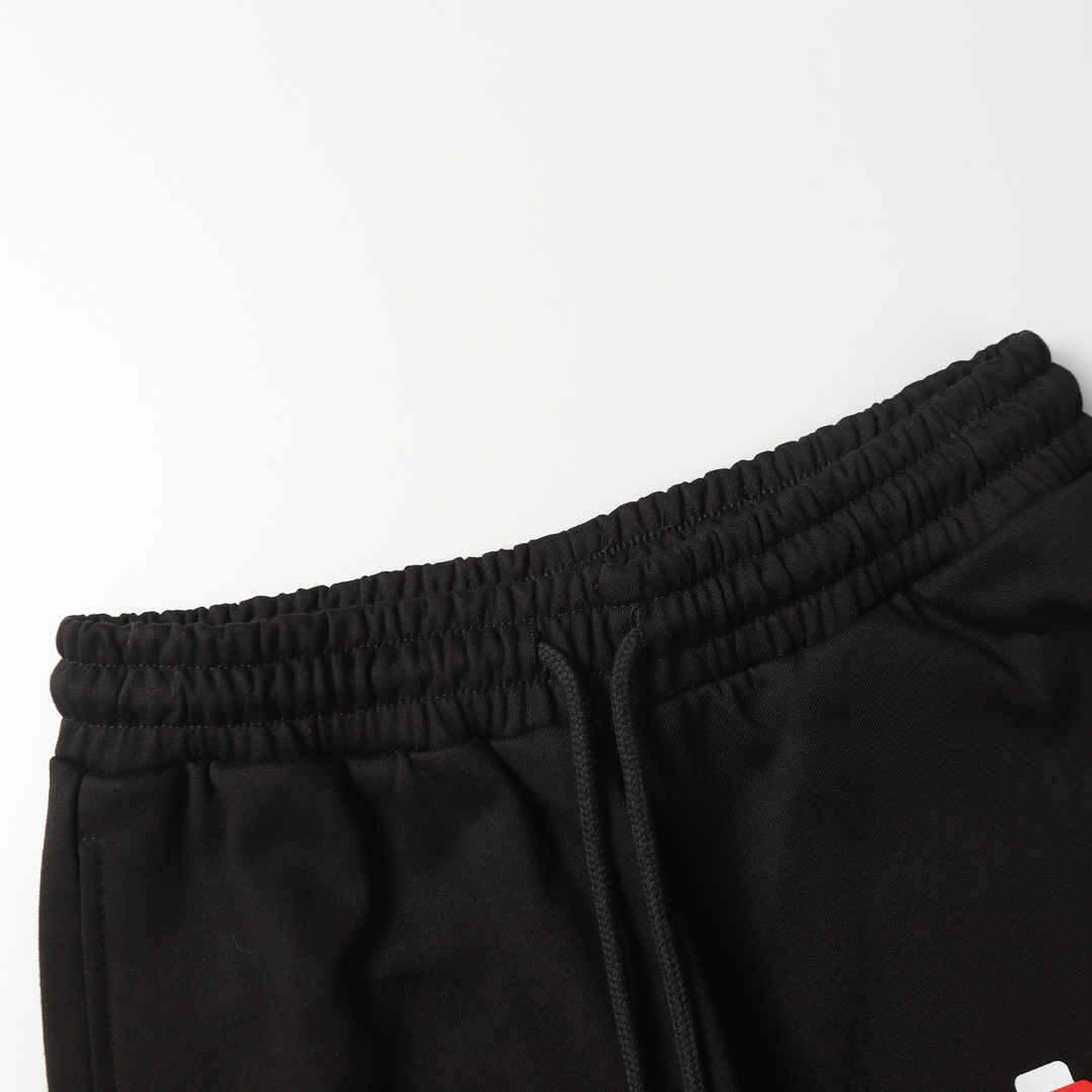 Saint Micheal x Denim tears Struggle Sweatpants 'Black' - DopestKickz