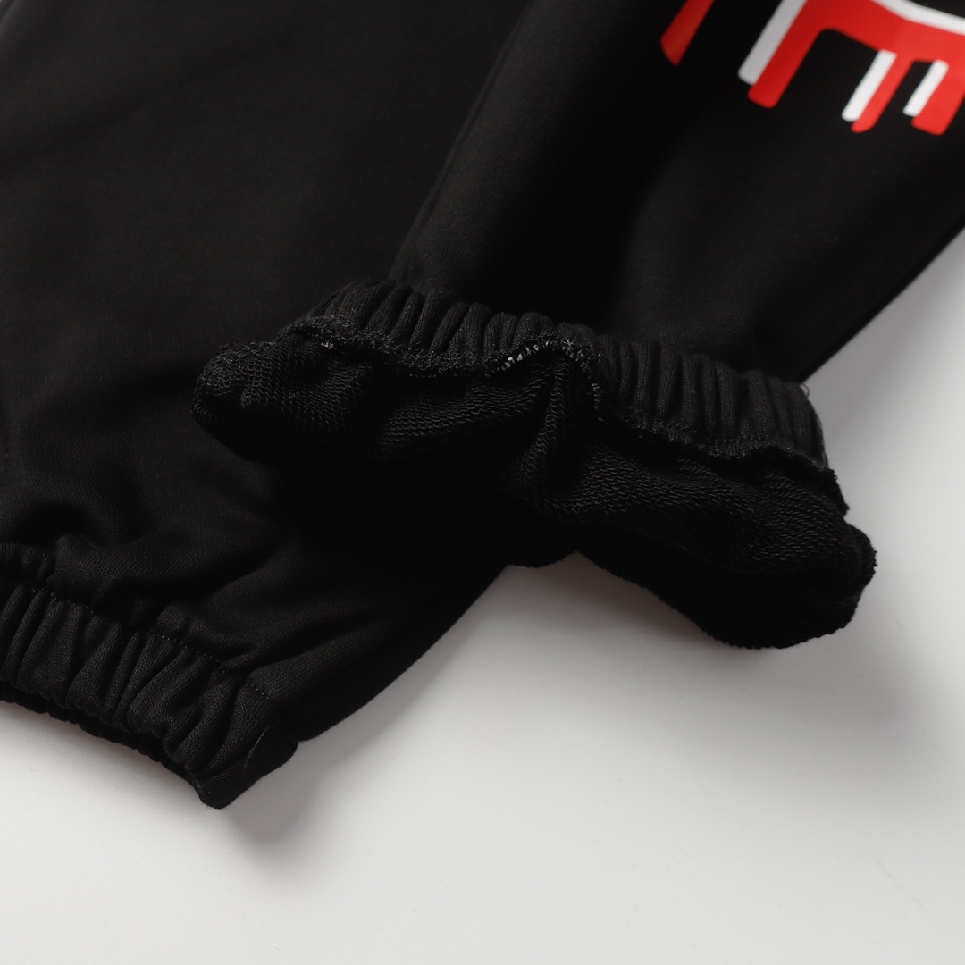 Saint Micheal x Denim tears Struggle Sweatpants 'Black' - DopestKickz