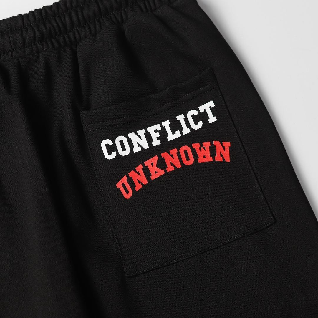 Saint Micheal x Denim tears Struggle Sweatpants 'Black' - DopestKickz