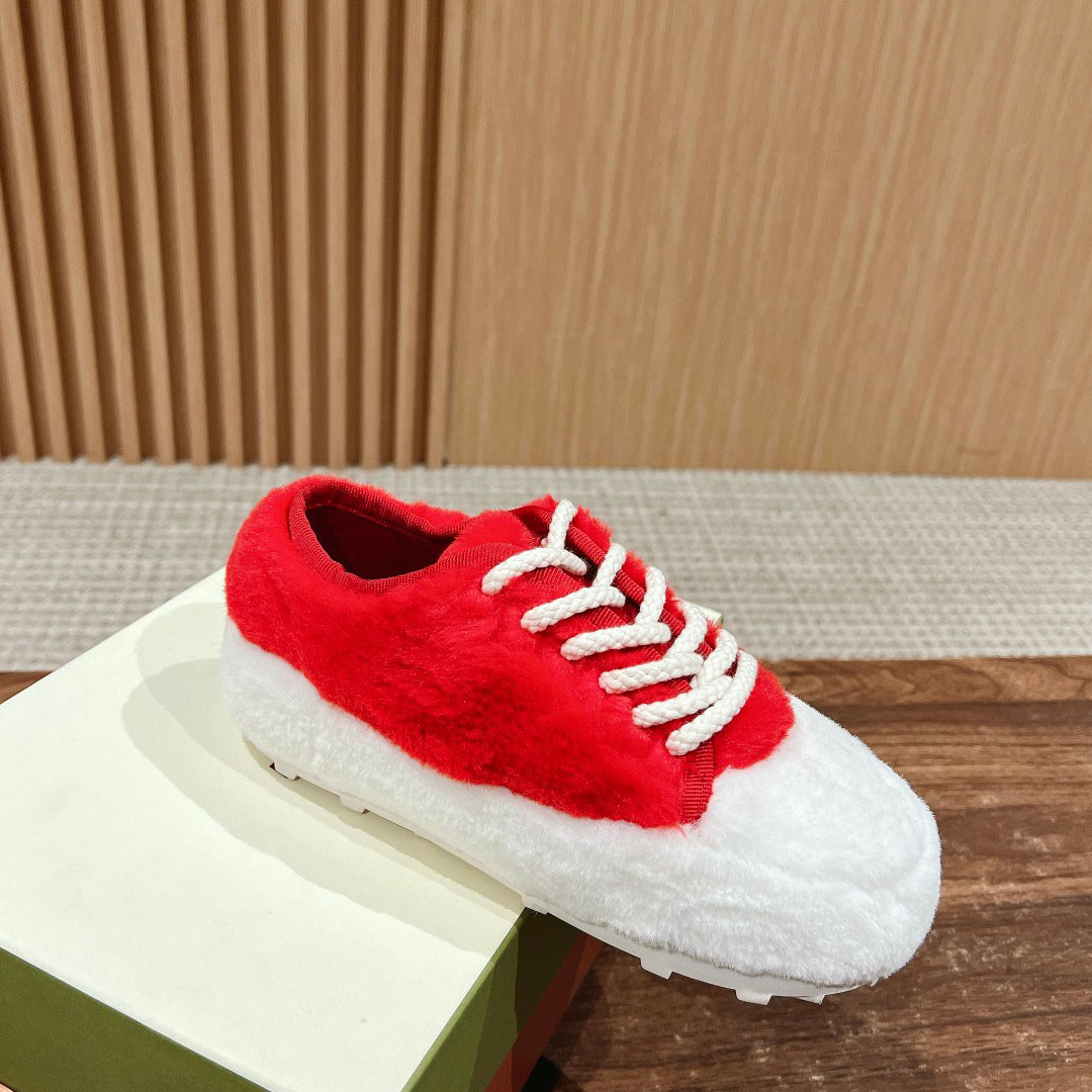 Marni Red Teddy Tennis Sneaker - DopestKickz